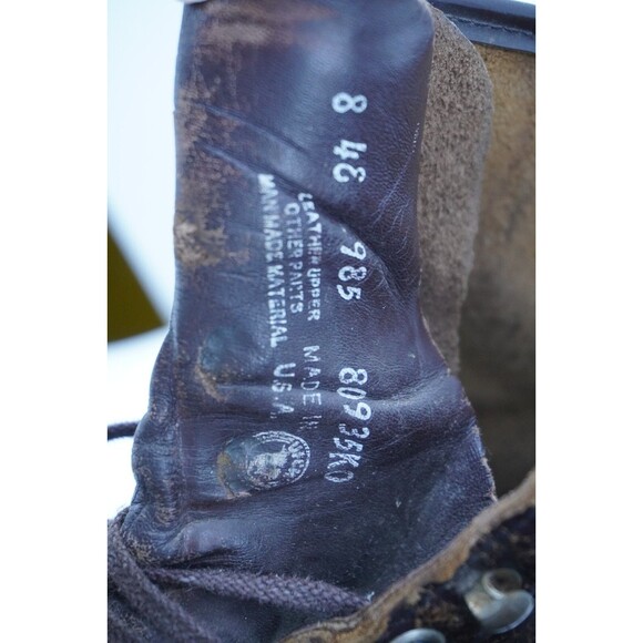 Vintage MASON Boots Mens Size 8 4E Wide EEEE Chippewa Logger Jump Union Made USA - Picture 3 of 7